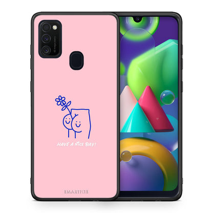 Θήκη Samsung M21/M31 Nice Day από τη Smartfits με σχέδιο στο πίσω μέρος και μαύρο περίβλημα | Samsung M21/M31 Nice Day case with colorful back and black bezels