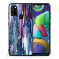 Thumbnail for Θήκη Samsung M21/M31 Winter Paint από τη Smartfits με σχέδιο στο πίσω μέρος και μαύρο περίβλημα | Samsung M21/M31 Winter Paint case with colorful back and black bezels