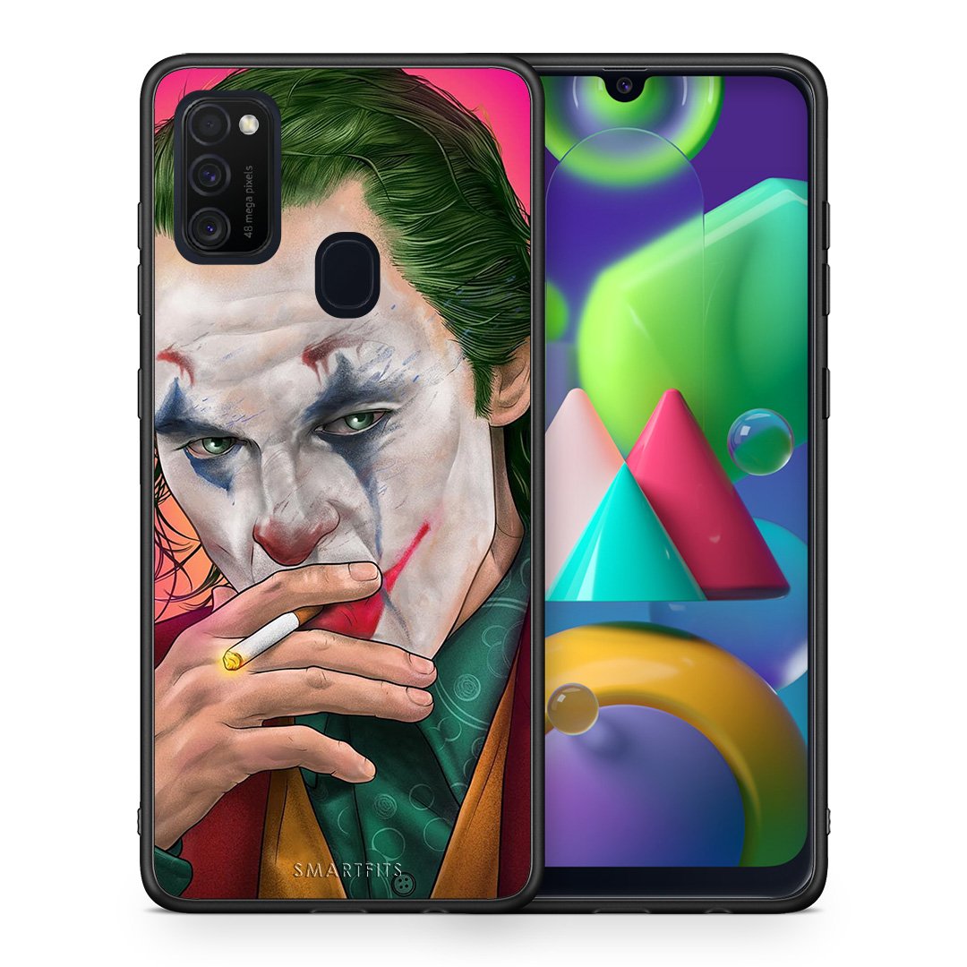 Θήκη Samsung M21/M31 JokesOnU PopArt από τη Smartfits με σχέδιο στο πίσω μέρος και μαύρο περίβλημα | Samsung M21/M31 JokesOnU PopArt case with colorful back and black bezels