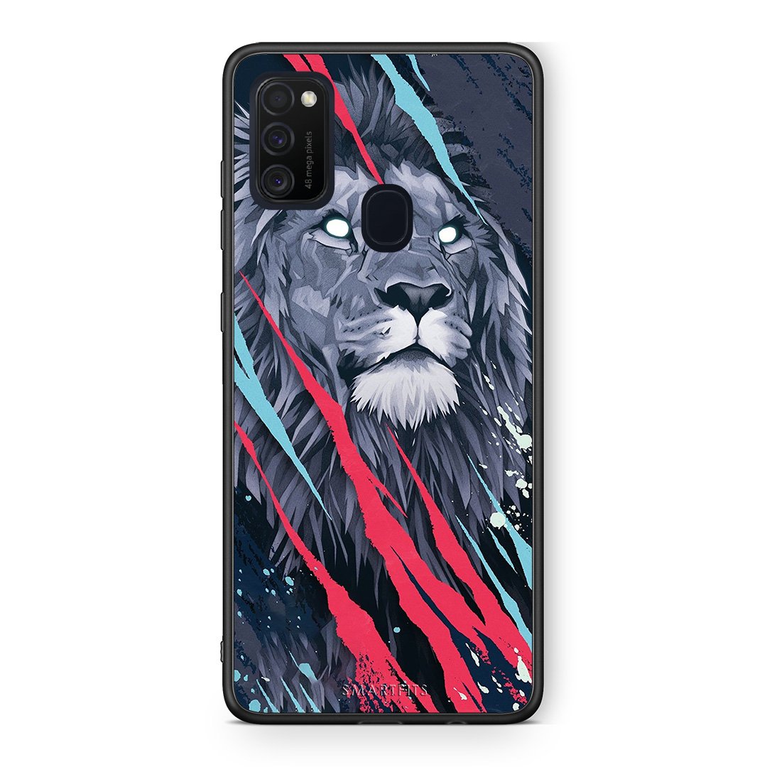 4 - Samsung M21/M31 Lion Designer PopArt case, cover, bumper