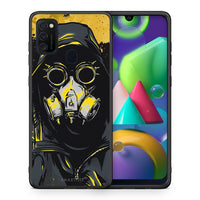 Thumbnail for Θήκη Samsung M21/M31 Mask PopArt από τη Smartfits με σχέδιο στο πίσω μέρος και μαύρο περίβλημα | Samsung M21/M31 Mask PopArt case with colorful back and black bezels