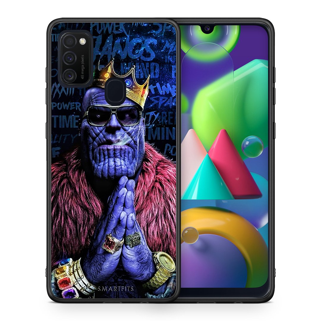 Θήκη Samsung M21/M31 Thanos PopArt από τη Smartfits με σχέδιο στο πίσω μέρος και μαύρο περίβλημα | Samsung M21/M31 Thanos PopArt case with colorful back and black bezels