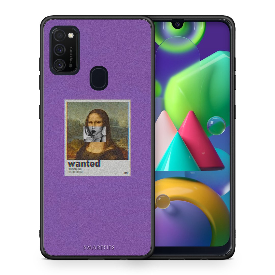 Θήκη Samsung M21/M31 Monalisa Popart από τη Smartfits με σχέδιο στο πίσω μέρος και μαύρο περίβλημα | Samsung M21/M31 Monalisa Popart case with colorful back and black bezels