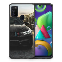 Thumbnail for Θήκη Samsung M21/M31 M3 Racing από τη Smartfits με σχέδιο στο πίσω μέρος και μαύρο περίβλημα | Samsung M21/M31 M3 Racing case with colorful back and black bezels