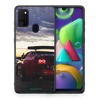 Thumbnail for Θήκη Samsung M21/M31 Racing Supra από τη Smartfits με σχέδιο στο πίσω μέρος και μαύρο περίβλημα | Samsung M21/M31 Racing Supra case with colorful back and black bezels