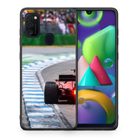 Thumbnail for Θήκη Samsung M21/M31 Racing Vibes από τη Smartfits με σχέδιο στο πίσω μέρος και μαύρο περίβλημα | Samsung M21/M31 Racing Vibes case with colorful back and black bezels