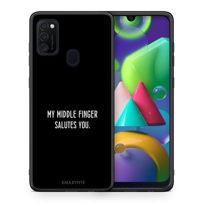 Θήκη Samsung M21/M31 Salute από τη Smartfits με σχέδιο στο πίσω μέρος και μαύρο περίβλημα | Samsung M21/M31 Salute case with colorful back and black bezels