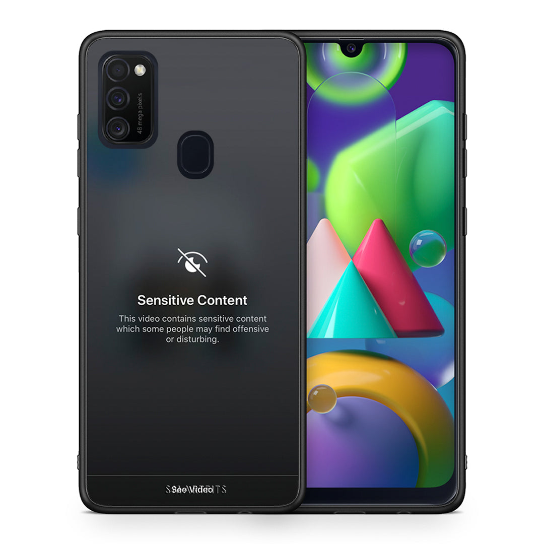 Θήκη Samsung M21/M31 Sensitive Content από τη Smartfits με σχέδιο στο πίσω μέρος και μαύρο περίβλημα | Samsung M21/M31 Sensitive Content case with colorful back and black bezels