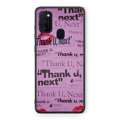 Samsung M21 / M31 Thank You Next Θήκη Αγίου Βαλεντίνου από τη Smartfits με σχέδιο στο πίσω μέρος και μαύρο περίβλημα | Smartphone case with colorful back and black bezels by Smartfits