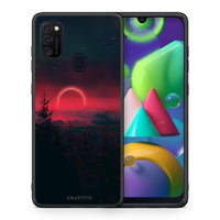 Thumbnail for Θήκη Samsung M21/M31 Sunset Tropic από τη Smartfits με σχέδιο στο πίσω μέρος και μαύρο περίβλημα | Samsung M21/M31 Sunset Tropic case with colorful back and black bezels