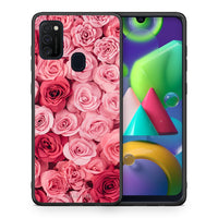 Thumbnail for Θήκη Samsung M21/M31 RoseGarden Valentine από τη Smartfits με σχέδιο στο πίσω μέρος και μαύρο περίβλημα | Samsung M21/M31 RoseGarden Valentine case with colorful back and black bezels