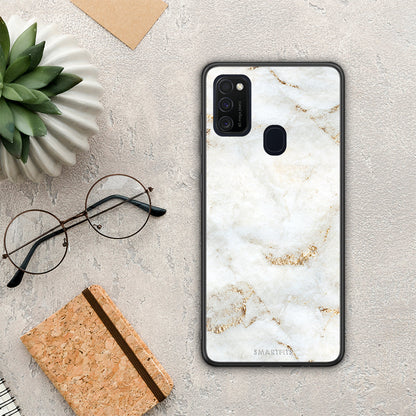 White Gold Marble - Samsung Galaxy M21 / M30s θήκη
