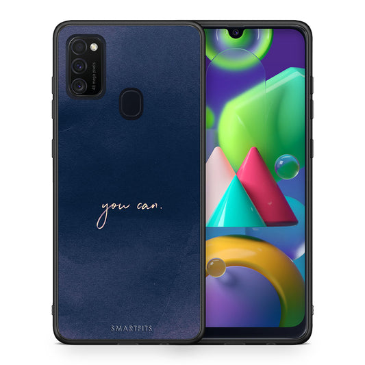 Θήκη Samsung M21/M31 You Can από τη Smartfits με σχέδιο στο πίσω μέρος και μαύρο περίβλημα | Samsung M21/M31 You Can case with colorful back and black bezels