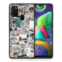 Thumbnail for Θήκη Samsung M21 / M31 Retro Beach Life από τη Smartfits με σχέδιο στο πίσω μέρος και μαύρο περίβλημα | Samsung M21 / M31 Retro Beach Life case with colorful back and black bezels