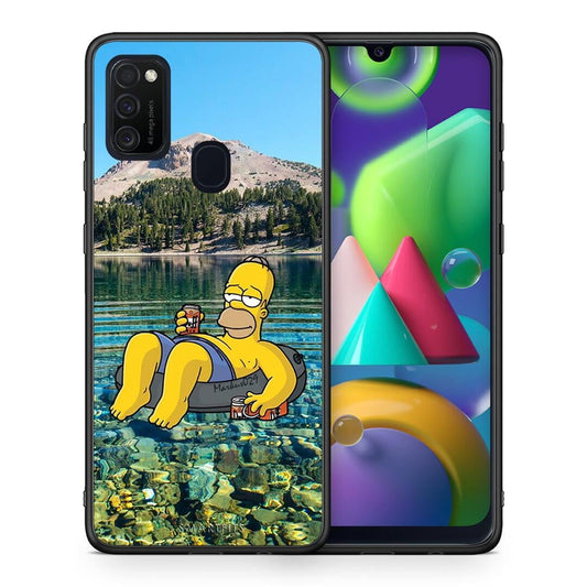 Θήκη Samsung M21 / M31 Summer Happiness από τη Smartfits με σχέδιο στο πίσω μέρος και μαύρο περίβλημα | Samsung M21 / M31 Summer Happiness case with colorful back and black bezels