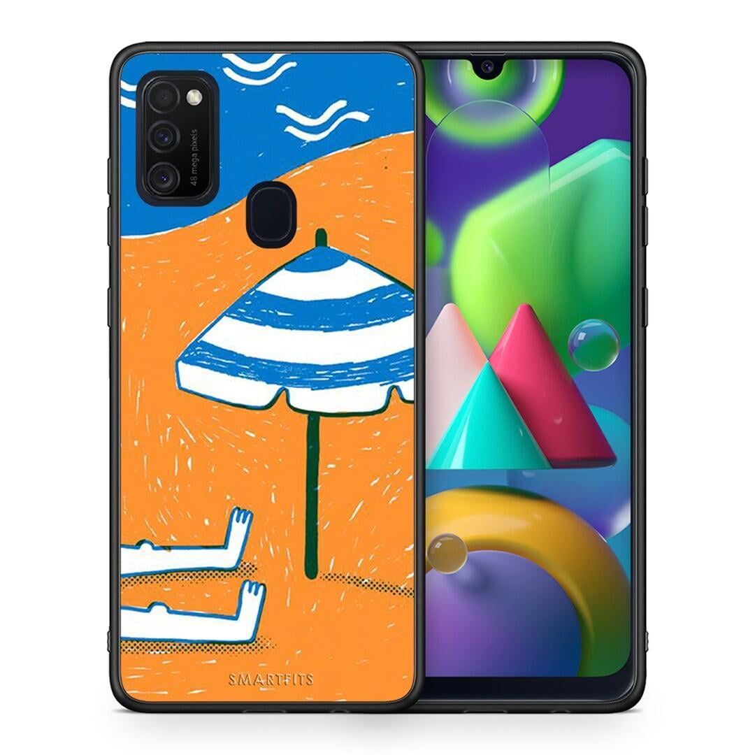 Θήκη Samsung M21 / M31 Summering από τη Smartfits με σχέδιο στο πίσω μέρος και μαύρο περίβλημα | Samsung M21 / M31 Summering case with colorful back and black bezels