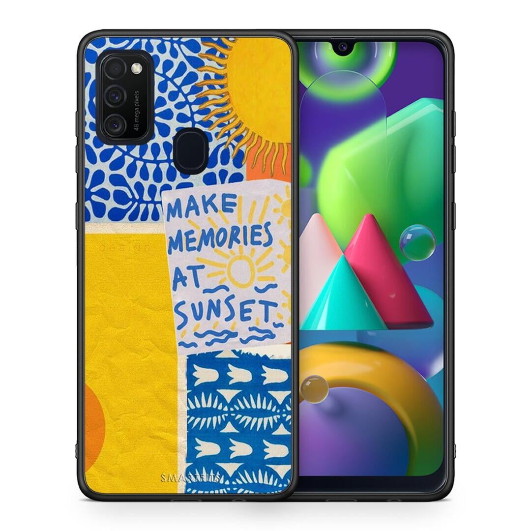 Θήκη Samsung M21 / M31 Sunset Memories από τη Smartfits με σχέδιο στο πίσω μέρος και μαύρο περίβλημα | Samsung M21 / M31 Sunset Memories case with colorful back and black bezels