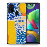 Thumbnail for Θήκη Samsung M21 / M31 Sunset Memories από τη Smartfits με σχέδιο στο πίσω μέρος και μαύρο περίβλημα | Samsung M21 / M31 Sunset Memories case with colorful back and black bezels