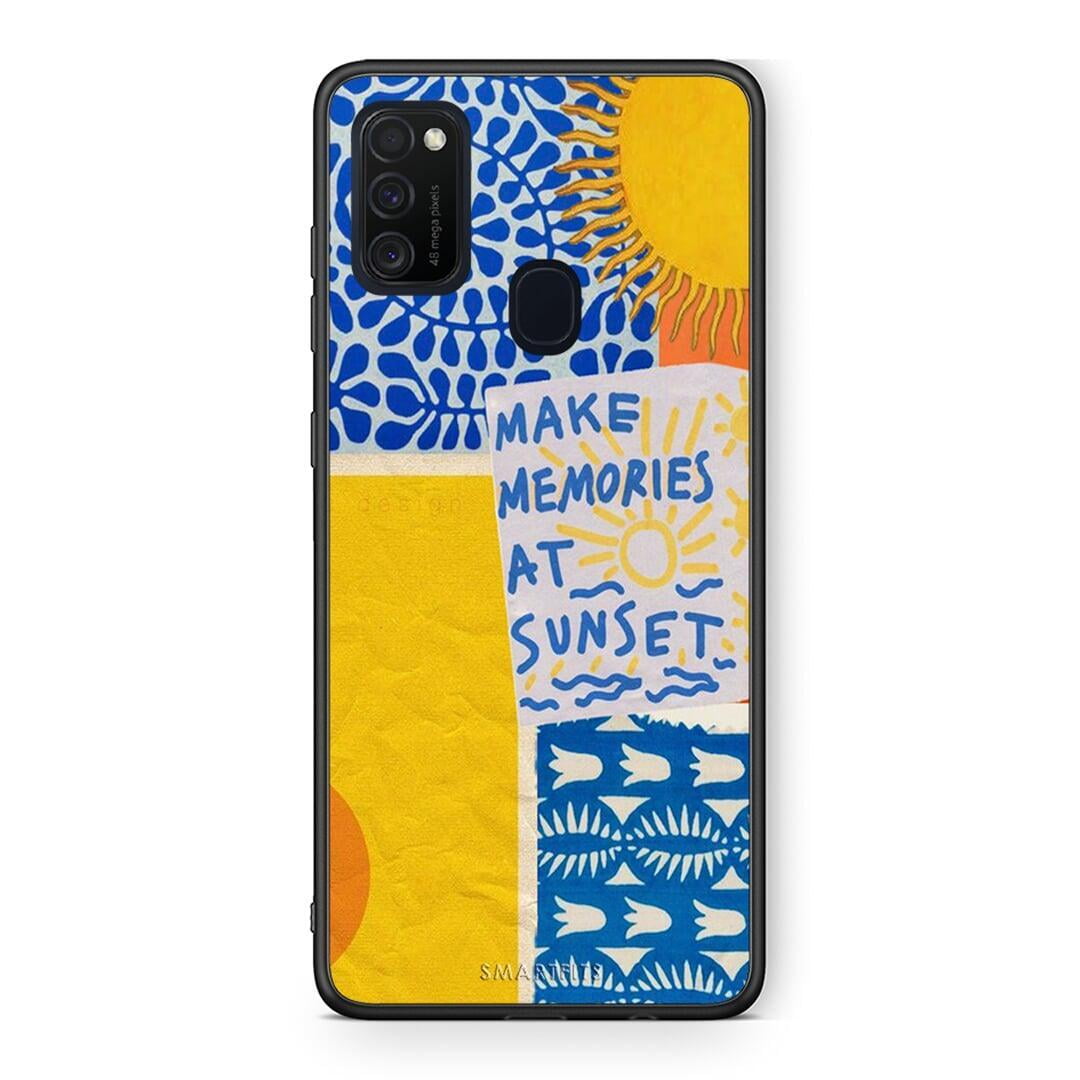 Samsung M21 / M31 Sunset Memories Θήκη από τη Smartfits με σχέδιο στο πίσω μέρος και μαύρο περίβλημα | Smartphone case with colorful back and black bezels by Smartfits