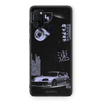 Thumbnail for Samsung M21 / M31 Tokyo Drift Θήκη Αγίου Βαλεντίνου από τη Smartfits με σχέδιο στο πίσω μέρος και μαύρο περίβλημα | Smartphone case with colorful back and black bezels by Smartfits