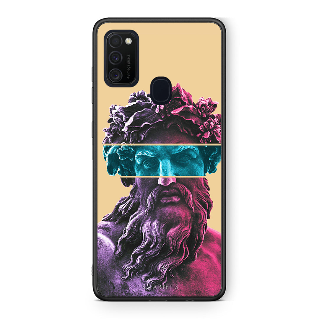 Samsung M21 / M31 Zeus Art Θήκη Αγίου Βαλεντίνου από τη Smartfits με σχέδιο στο πίσω μέρος και μαύρο περίβλημα | Smartphone case with colorful back and black bezels by Smartfits