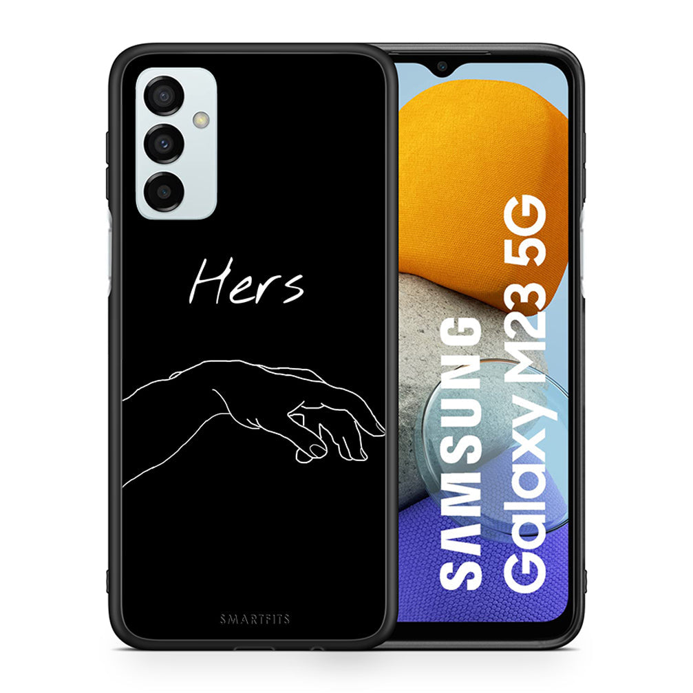 Θήκη Αγίου Βαλεντίνου Samsung M23 Aeshetic Love 1 από τη Smartfits με σχέδιο στο πίσω μέρος και μαύρο περίβλημα | Samsung M23 Aeshetic Love 1 case with colorful back and black bezels