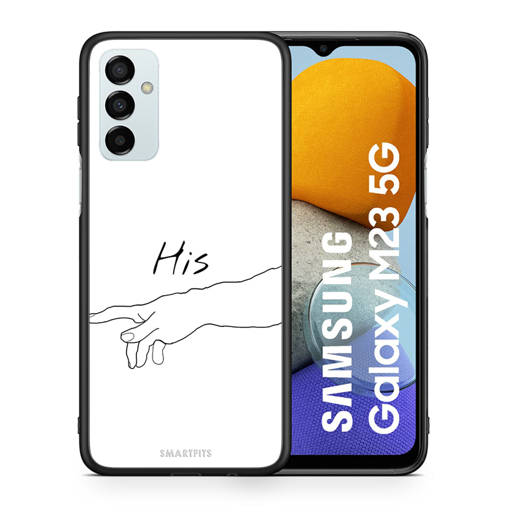 Θήκη Αγίου Βαλεντίνου Samsung M23 Aeshetic Love 2 από τη Smartfits με σχέδιο στο πίσω μέρος και μαύρο περίβλημα | Samsung M23 Aeshetic Love 2 case with colorful back and black bezels