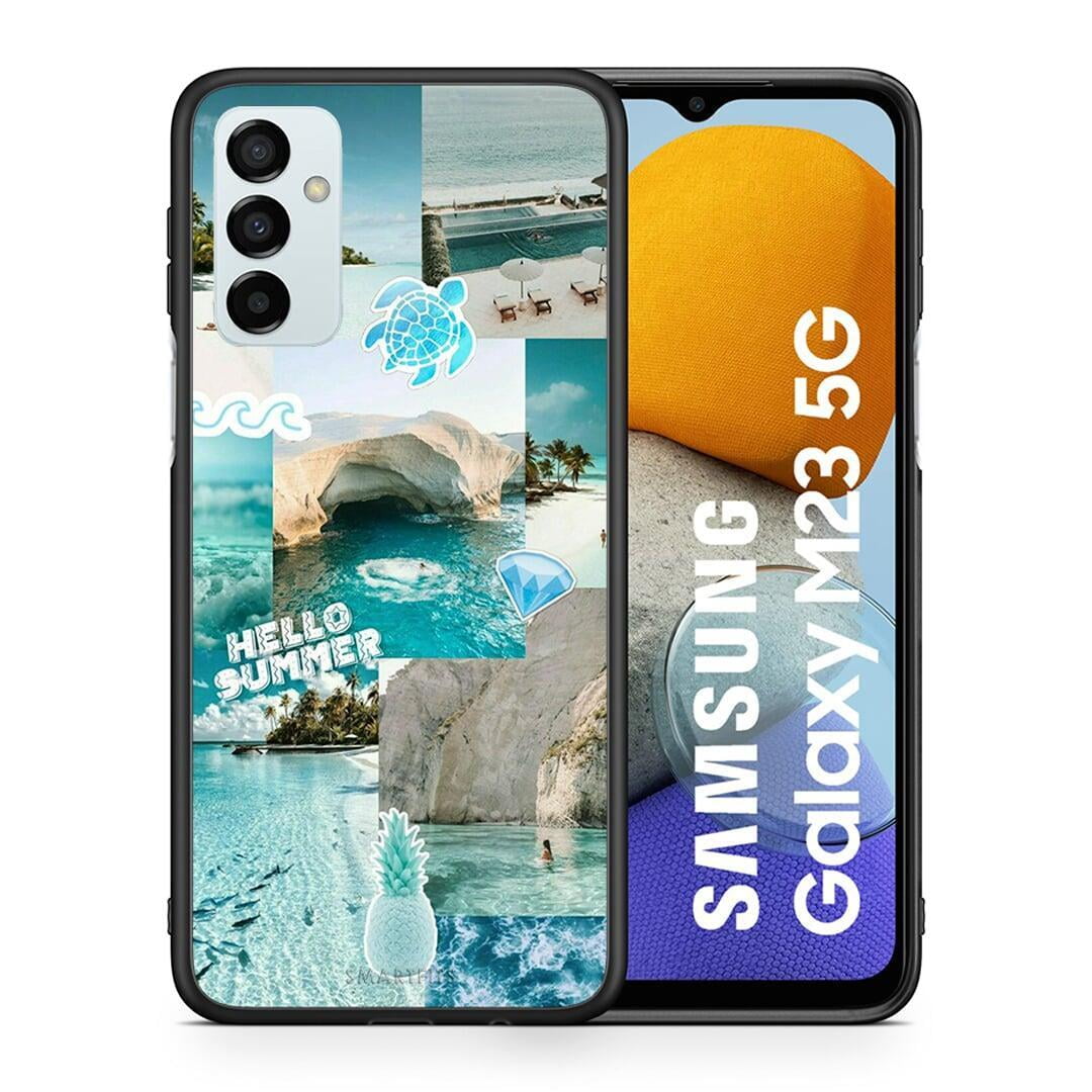 Θήκη Samsung M23 Aesthetic Summer από τη Smartfits με σχέδιο στο πίσω μέρος και μαύρο περίβλημα | Samsung M23 Aesthetic Summer case with colorful back and black bezels