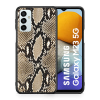 Thumbnail for Θήκη Samsung M23 Fashion Snake Animal από τη Smartfits με σχέδιο στο πίσω μέρος και μαύρο περίβλημα | Samsung M23 Fashion Snake Animal case with colorful back and black bezels
