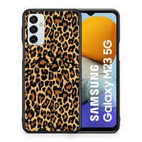 Thumbnail for Θήκη Samsung M23 Leopard Animal από τη Smartfits με σχέδιο στο πίσω μέρος και μαύρο περίβλημα | Samsung M23 Leopard Animal case with colorful back and black bezels
