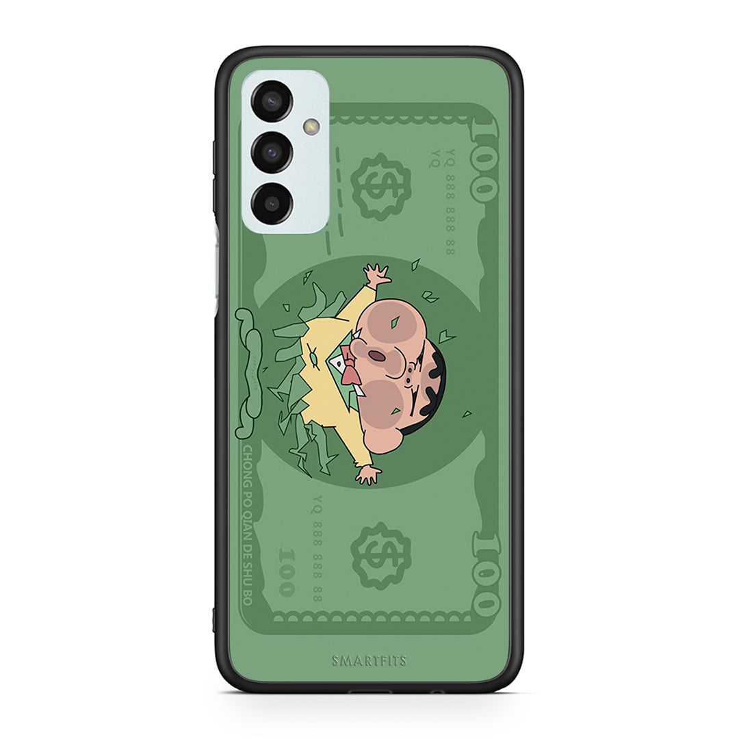 Samsung M23 Big Money Θήκη Αγίου Βαλεντίνου από τη Smartfits με σχέδιο στο πίσω μέρος και μαύρο περίβλημα | Smartphone case with colorful back and black bezels by Smartfits