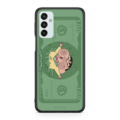 Samsung M23 Big Money Θήκη Αγίου Βαλεντίνου από τη Smartfits με σχέδιο στο πίσω μέρος και μαύρο περίβλημα | Smartphone case with colorful back and black bezels by Smartfits