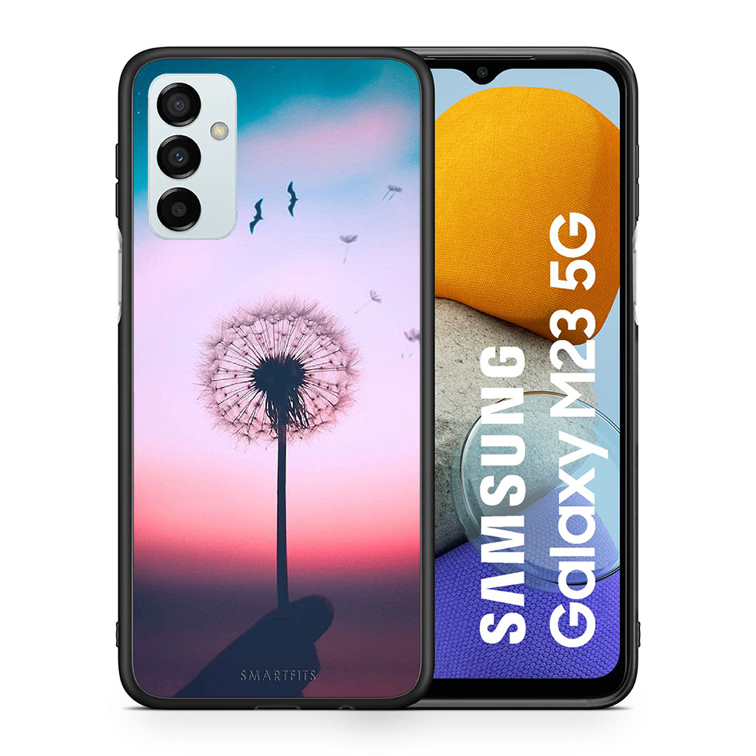 Θήκη Samsung M23 Wish Boho από τη Smartfits με σχέδιο στο πίσω μέρος και μαύρο περίβλημα | Samsung M23 Wish Boho case with colorful back and black bezels