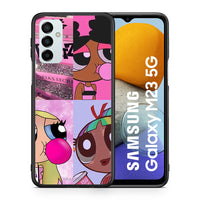 Thumbnail for Θήκη Αγίου Βαλεντίνου Samsung M23 Bubble Girls από τη Smartfits με σχέδιο στο πίσω μέρος και μαύρο περίβλημα | Samsung M23 Bubble Girls case with colorful back and black bezels