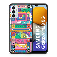 Thumbnail for Θήκη Samsung M23 Bubbles Soap από τη Smartfits με σχέδιο στο πίσω μέρος και μαύρο περίβλημα | Samsung M23 Bubbles Soap case with colorful back and black bezels