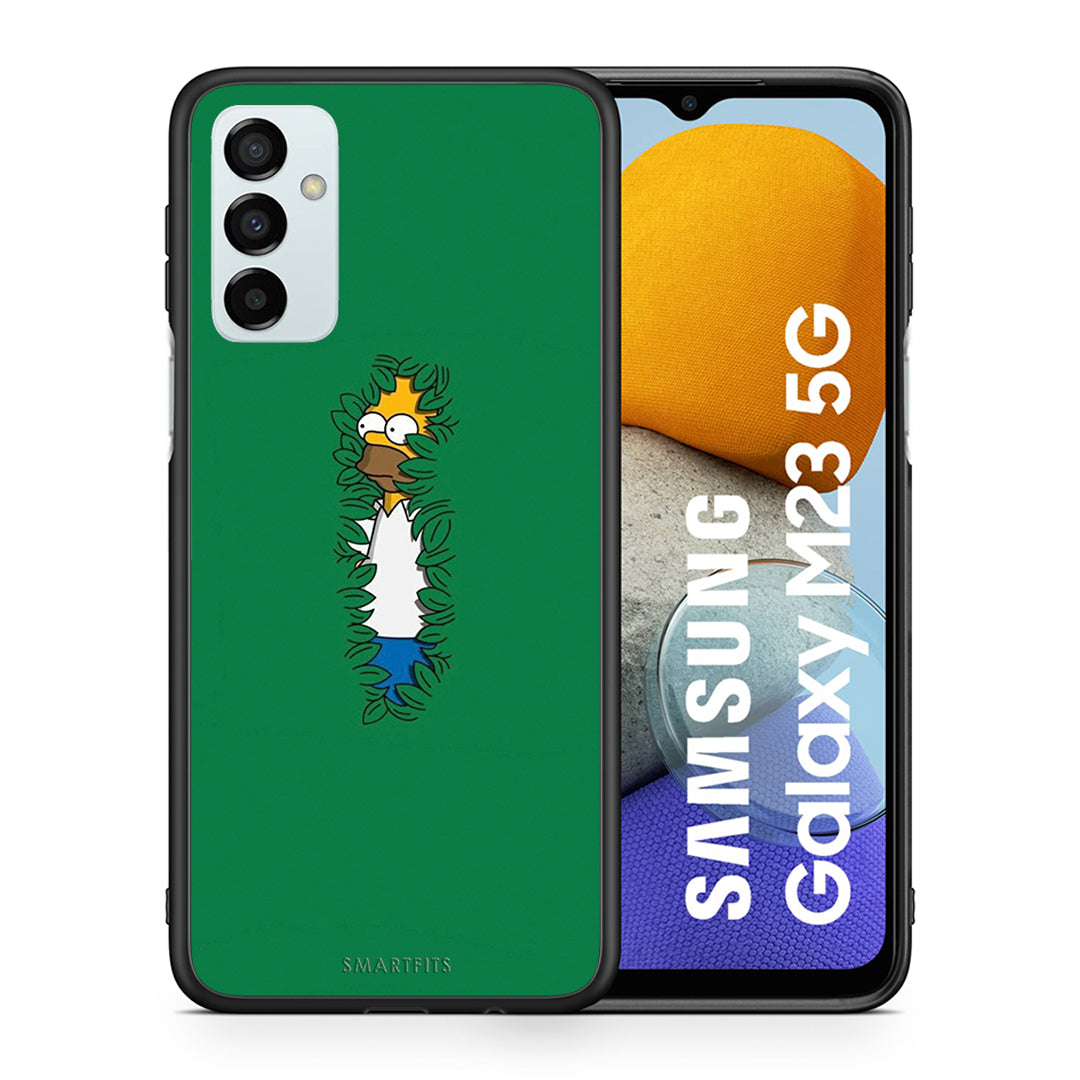 Θήκη Αγίου Βαλεντίνου Samsung M23 Bush Man από τη Smartfits με σχέδιο στο πίσω μέρος και μαύρο περίβλημα | Samsung M23 Bush Man case with colorful back and black bezels