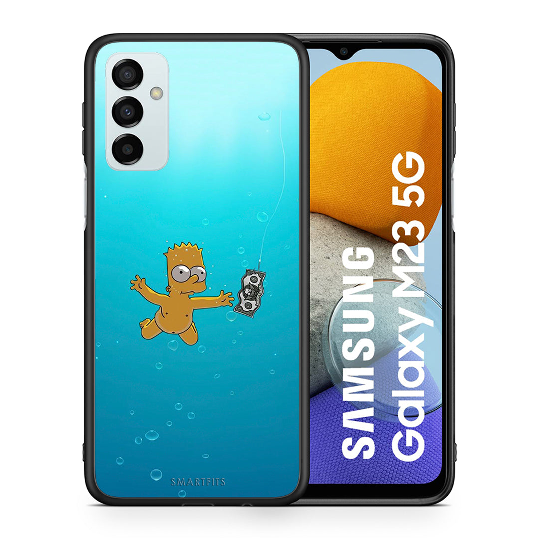 Θήκη Samsung M23 Chasing Money από τη Smartfits με σχέδιο στο πίσω μέρος και μαύρο περίβλημα | Samsung M23 Chasing Money case with colorful back and black bezels