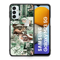 Thumbnail for Θήκη Αγίου Βαλεντίνου Samsung M23 Collage Dude από τη Smartfits με σχέδιο στο πίσω μέρος και μαύρο περίβλημα | Samsung M23 Collage Dude case with colorful back and black bezels