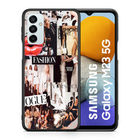 Thumbnail for Θήκη Αγίου Βαλεντίνου Samsung M23 Collage Fashion από τη Smartfits με σχέδιο στο πίσω μέρος και μαύρο περίβλημα | Samsung M23 Collage Fashion case with colorful back and black bezels