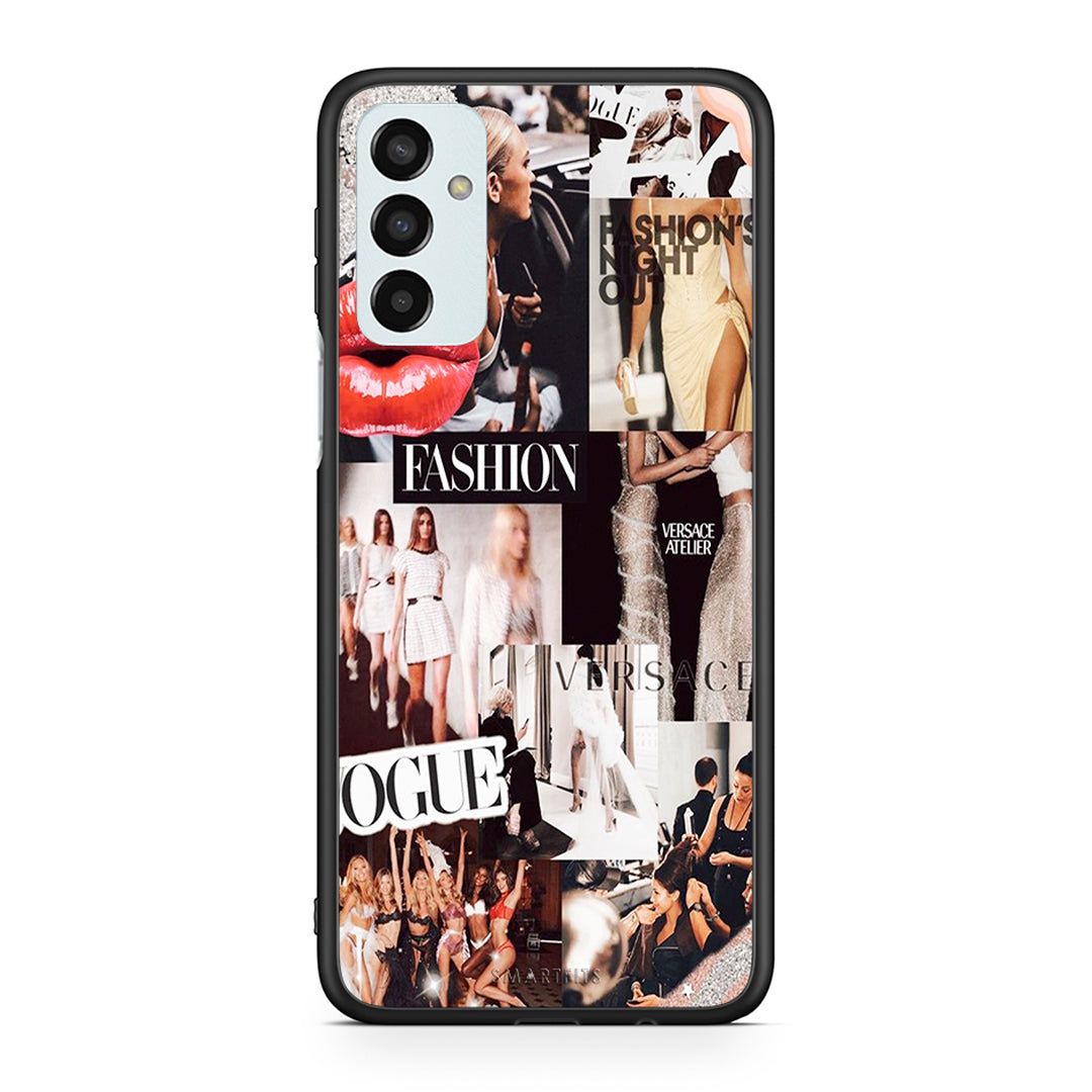 Samsung M23 Collage Fashion Θήκη Αγίου Βαλεντίνου από τη Smartfits με σχέδιο στο πίσω μέρος και μαύρο περίβλημα | Smartphone case with colorful back and black bezels by Smartfits