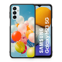 Thumbnail for Θήκη Samsung M23 Colorful Balloons από τη Smartfits με σχέδιο στο πίσω μέρος και μαύρο περίβλημα | Samsung M23 Colorful Balloons case with colorful back and black bezels