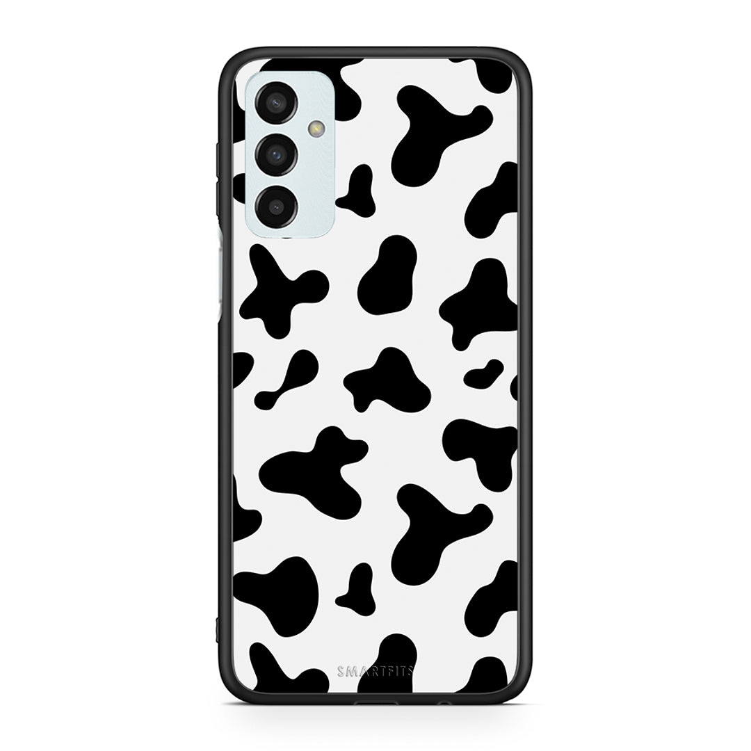 Samsung M23 Cow Print θήκη από τη Smartfits με σχέδιο στο πίσω μέρος και μαύρο περίβλημα | Smartphone case with colorful back and black bezels by Smartfits