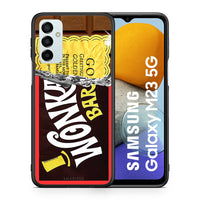 Thumbnail for Θήκη Samsung M23 Golden Ticket από τη Smartfits με σχέδιο στο πίσω μέρος και μαύρο περίβλημα | Samsung M23 Golden Ticket case with colorful back and black bezels