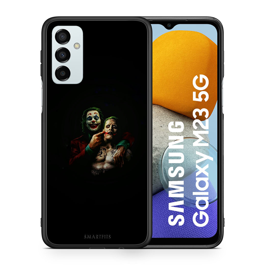 Θήκη Samsung M23 Clown Hero από τη Smartfits με σχέδιο στο πίσω μέρος και μαύρο περίβλημα | Samsung M23 Clown Hero case with colorful back and black bezels