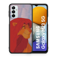 Thumbnail for Θήκη Αγίου Βαλεντίνου Samsung M23 Lion Love 1 από τη Smartfits με σχέδιο στο πίσω μέρος και μαύρο περίβλημα | Samsung M23 Lion Love 1 case with colorful back and black bezels