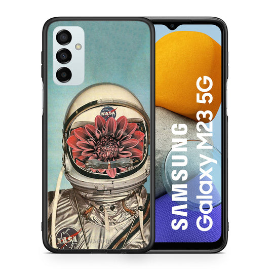 Θήκη Samsung M23 Nasa Bloom από τη Smartfits με σχέδιο στο πίσω μέρος και μαύρο περίβλημα | Samsung M23 Nasa Bloom case with colorful back and black bezels