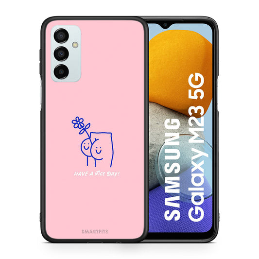 Θήκη Samsung M23 Nice Day από τη Smartfits με σχέδιο στο πίσω μέρος και μαύρο περίβλημα | Samsung M23 Nice Day case with colorful back and black bezels