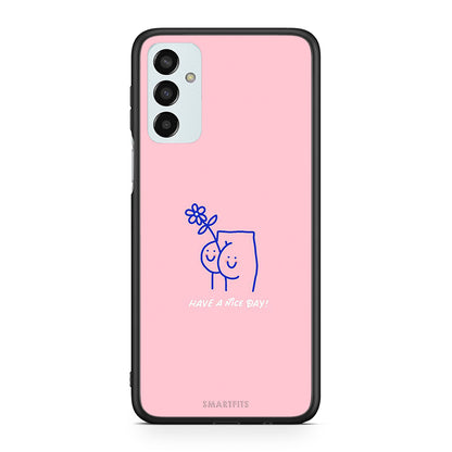 Samsung M23 Nice Day θήκη από τη Smartfits με σχέδιο στο πίσω μέρος και μαύρο περίβλημα | Smartphone case with colorful back and black bezels by Smartfits