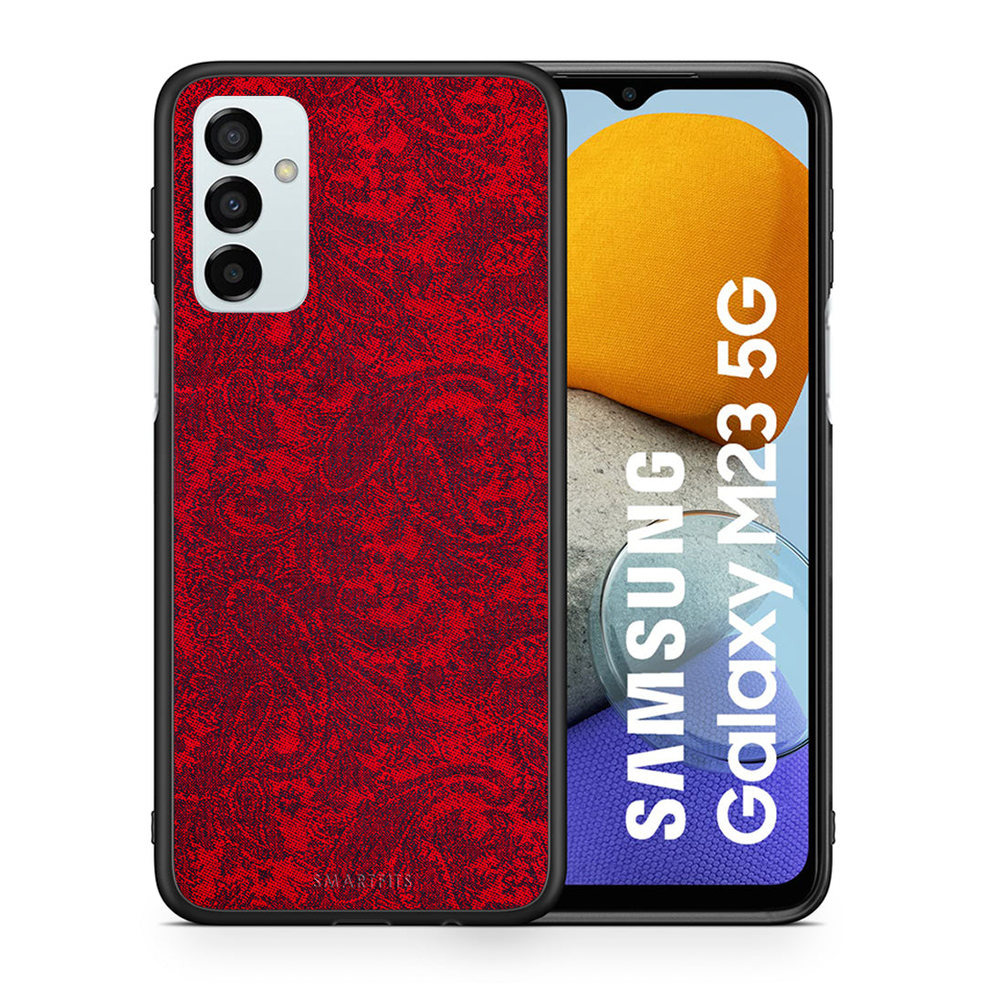 Θήκη Samsung M23 Paisley Cashmere από τη Smartfits με σχέδιο στο πίσω μέρος και μαύρο περίβλημα | Samsung M23 Paisley Cashmere case with colorful back and black bezels