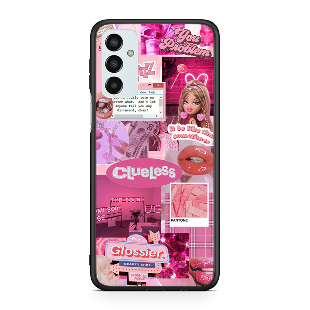 Samsung M23 Pink Love Θήκη Αγίου Βαλεντίνου από τη Smartfits με σχέδιο στο πίσω μέρος και μαύρο περίβλημα | Smartphone case with colorful back and black bezels by Smartfits